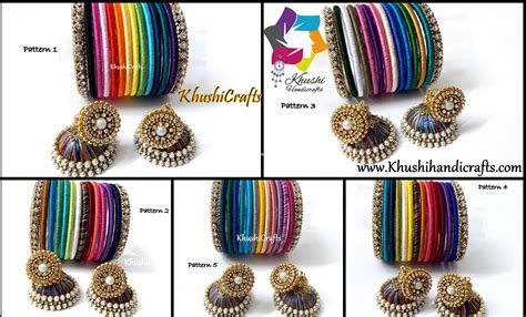 Buy Rainbow shaded Handmade Silk Thread Bangles Online! – Khushi ...