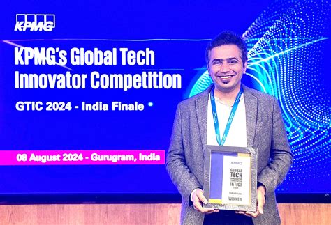 KPMG Private Enterprise Global Tech Innovator competition (GTIC) in India