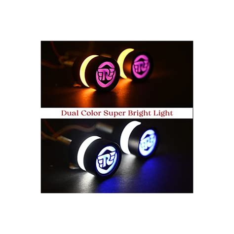 Allextreme EXBELB2 Universal Motorcycle Bar End LED Turn Signals Light ...