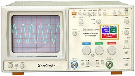 Scientech 801 30 MHz Oscilloscope with Color LCD Digital Readout with 1 ...
