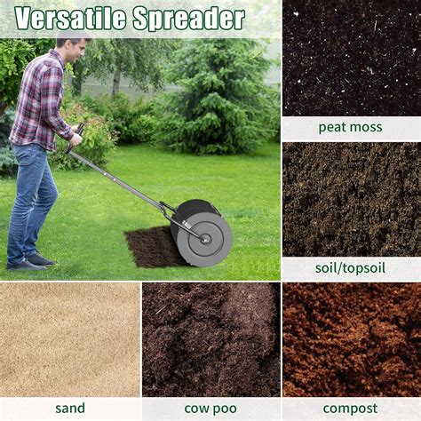 CALCHELE Peat Moss Spreader for Lawn, 43 Inch Compost India | Ubuy