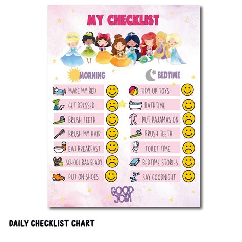 Personalised Daily Checklist Chart (COD Not Available) – E-Connect Toys
