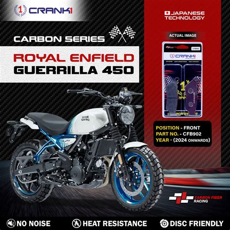 Carbon Brake Pads For Royal Enfield Guerrilla 450 (2024 Onwards) - Fro ...
