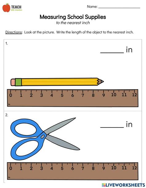 Image result for Measurement Inches Worksheets