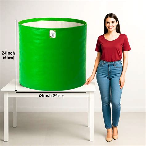 Large Big Size 24×24 inch HDPE Grow Bag For Home Gardening