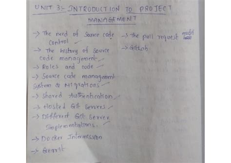 Devops handwritten unit 3 notes - UNIT INTRODUCTION TO PROJECT ...