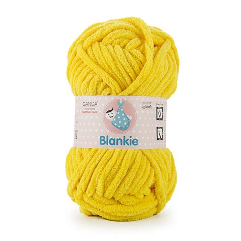 Ganga Blankie Velvety Soft Wool Yellow 200 Gram Yarn Ball Suitable for ...