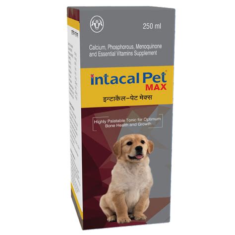Intas Intacal Pet Max for Calcium & Multivitamin Supplement Dogs and C ...
