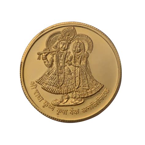 Buy Radha Krishna Ji Gold Plated Coin (Set of 7 Coins) | Radha Krishna ...