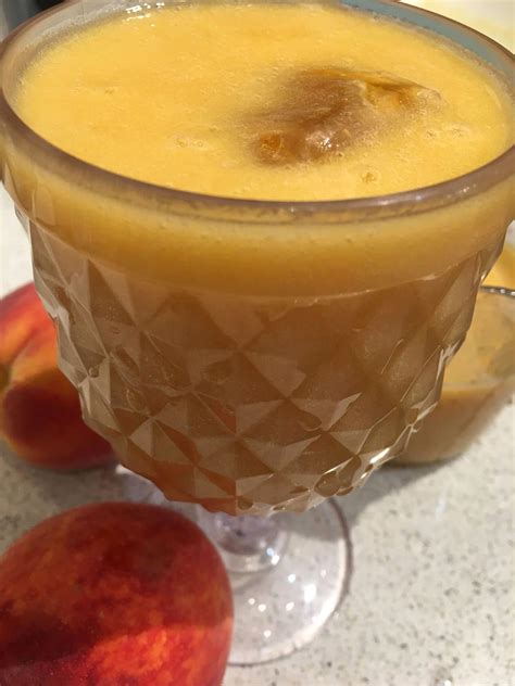 Peach Juice, Homemade Fresh Peach Juice In Blender