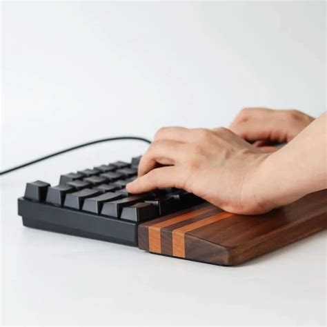 S.N.F.E Wooden Keyboard Wrist Rest/Wrist Support pro Palm Rest Gaming ...