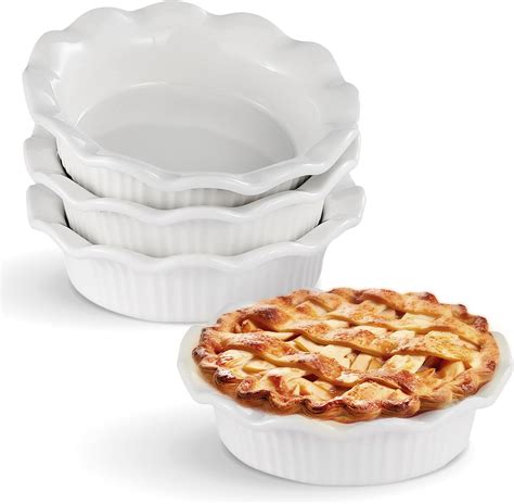 Amazon.com: SinHi 7 Inch Glass Pie Plate, Mini Glass Pie Pan For Baking ...