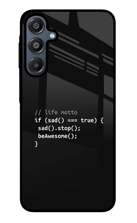 Buy Now Life Motto Code Glass Case for Samsung A16 5G Online | Casekaro