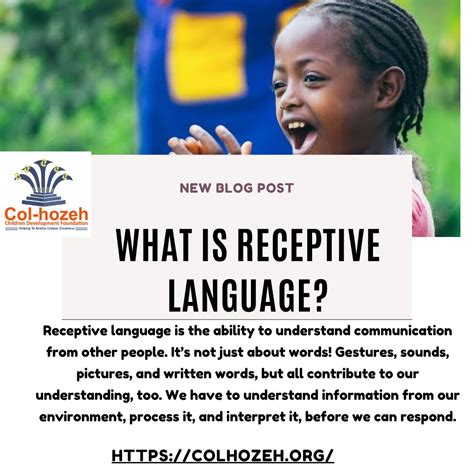 What is Receptive Language?Receptive language is the ability to ...