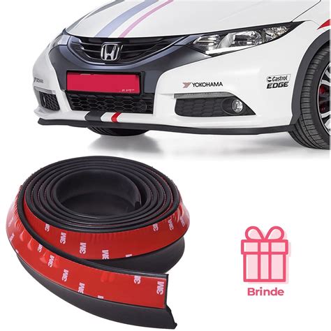 Saia Spoiler Front Lip Spoiler Spoiler Universal Ez Lip 3m | Shopee Brasil