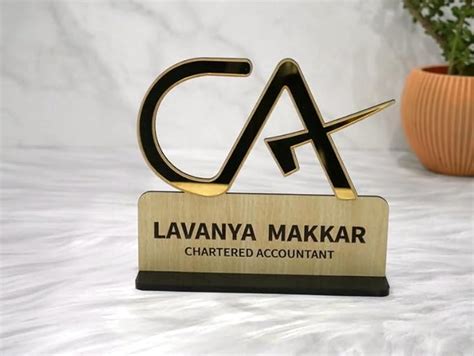 Gift Me Bazar Personalized Chartered Accountant CA Office Desk Name ...