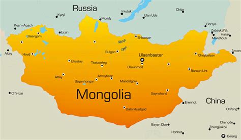 Mongolia Map And Location On World Map