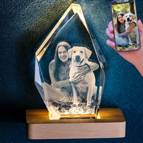 Amazon.com: zeiniyio Personalized Dog Memorial Gifts, Custom Pet 3D ...