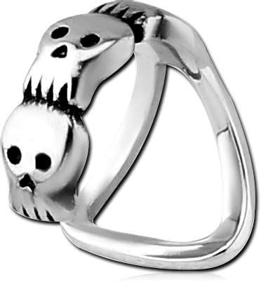 Via Mazzini Surgical Steel No Piercing Lip Cuff Ring For Men And Women ...