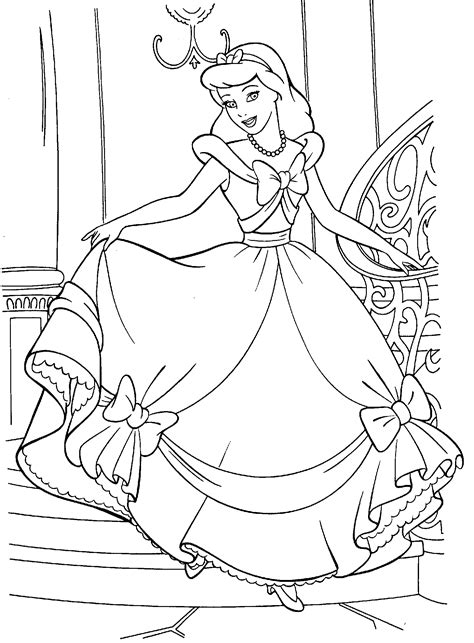 Cinderella Coloring Pages Free Printable at webfaithblog Blog
