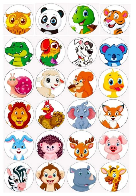 Animal Sticker Sheet - Printable Paper Patterns