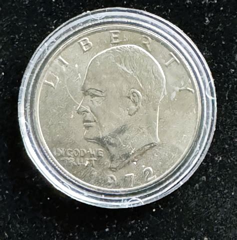 1972-D EISENHOWER UNCIRCULATED DOLLAR COIN, IN A CAPSULE | Property Room