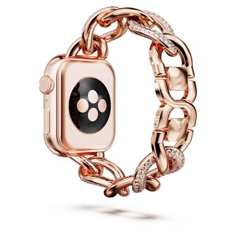 Chain strap, For Apple Watch® 40mm & 41mm, Rose gold tone, Rose gold ...