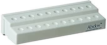 Abdos ABD_P20205 Rack for Micro Centrifuge Tube, RPP, White, 10 x 4 ...