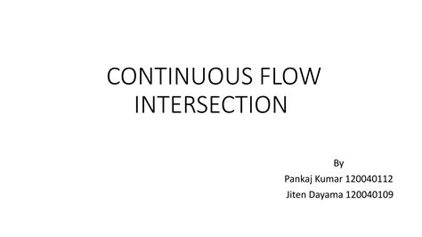 Image result for Continuous Flow Intersection