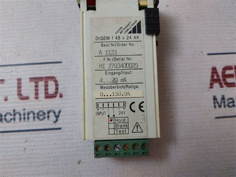 Gossen Metrawatt Digem F 48 X 24 Ak Digital Panel Meter 4-20 Ma ...