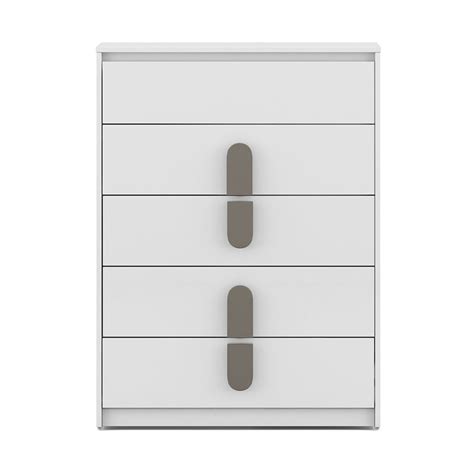 Buy Quality Agnes Chest Of 5 Drawers in White Online in India ...