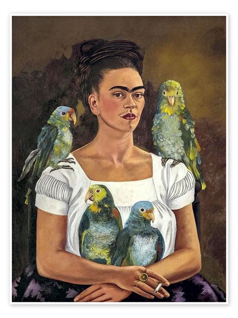 Yo y mis loros, 1941 de Frida Kahlo en póster, lienzo y mucho más ...