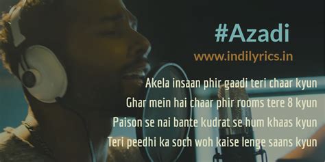 Azadi | Gully Boy | Full song Lyrics with English Translation and Real ...