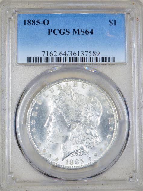 1885-O Morgan Silver Dollar - PCGS MS64 - Beautiful! | Property Room