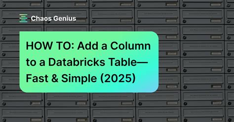 Image result for Add Column in Databricks SQL