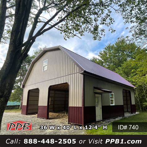 740 (36'Wx40'Lx12'H) | Pioneer Pole Buildings Inc.