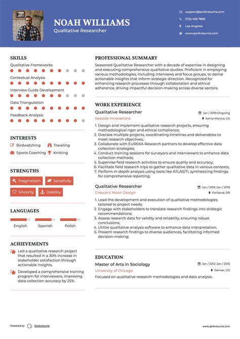 10+ Qualitative Researcher Resume Samples & Templates for 2025