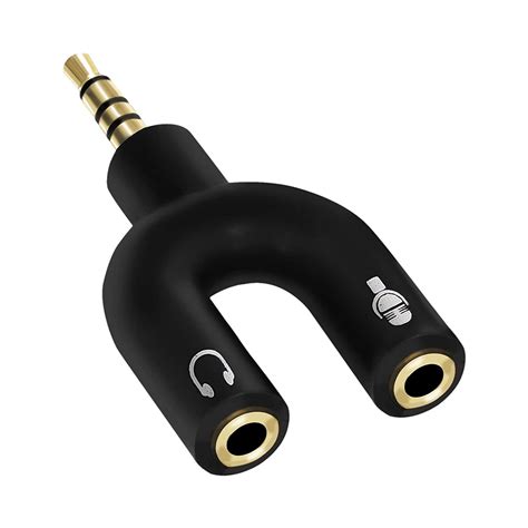 JGD PRODUCTS 3.5mm Audio Jack to Headphone Microphone Splitter ...