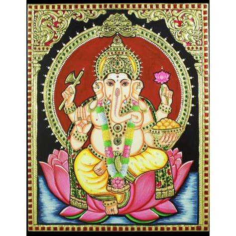 TANJORE PAINTING GANESHA