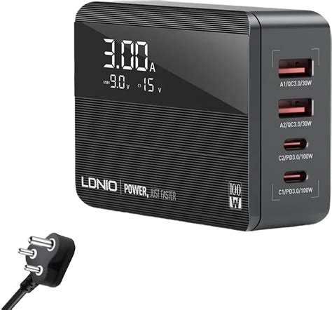 Hammer 65W GaN Fast Charger | Dual USB-C PD & PPS + USB-A | Fast Charge ...