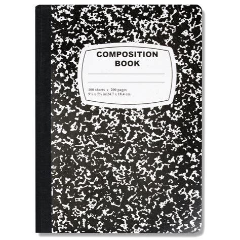 Composition Book Template - Printable And Enjoyable Learning