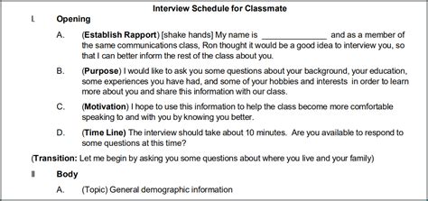 Printable Interview Schedule Template 的图像结果