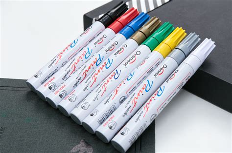 厂家批发越洋油漆笔PMA-520白色记号笔油性笔补漆笔DIY相册涂鸦笔-阿里巴巴
