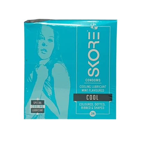 Skore Condoms Cool Mint Flavoured (3 Condoms in 1 Pack)