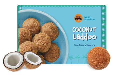 GO DESi Coconut Laddu, 300 grams, Made with Jaggery, Nariyal Ladoo ...