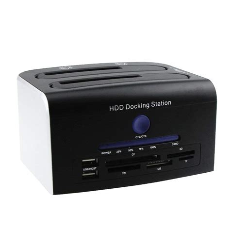 SATA Hard Drive Docking Station, 2.5" 3.5" SATA II SATA III Dual Bay ...