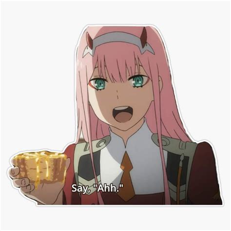 Buy EMC Graphics Darling in The Franxx Zero Two Say Ahh Vinyl ...
