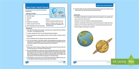 Make Papier-Mache Planets Craft Instructions