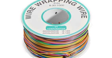 250 Meter Multicolor Circuit Wrapping Wire - PVC Insulated -Tinned ...