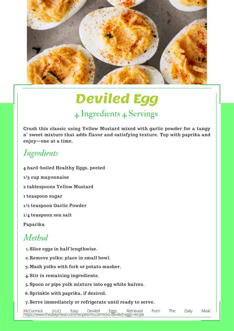 Devilled Egg Nutrition at Jason Lindstrom blog